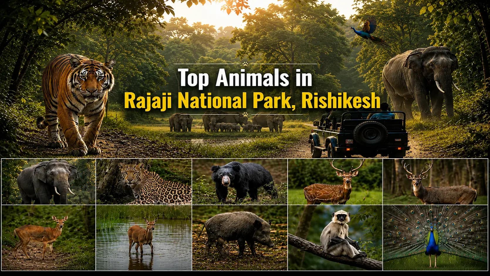 Top Animals You Can Spot at Rajaji National Park, Rishikesh.